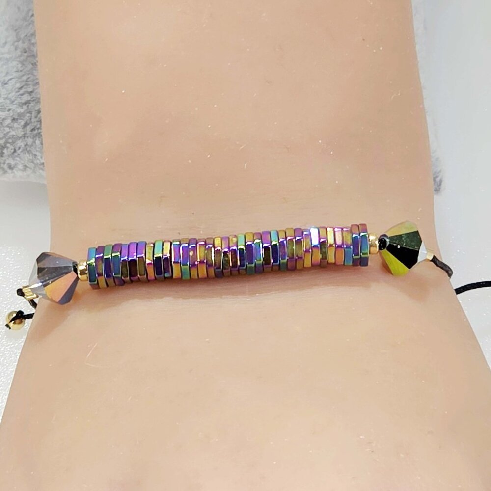 Hematite Crystal Adjustable Bracelet - image 7